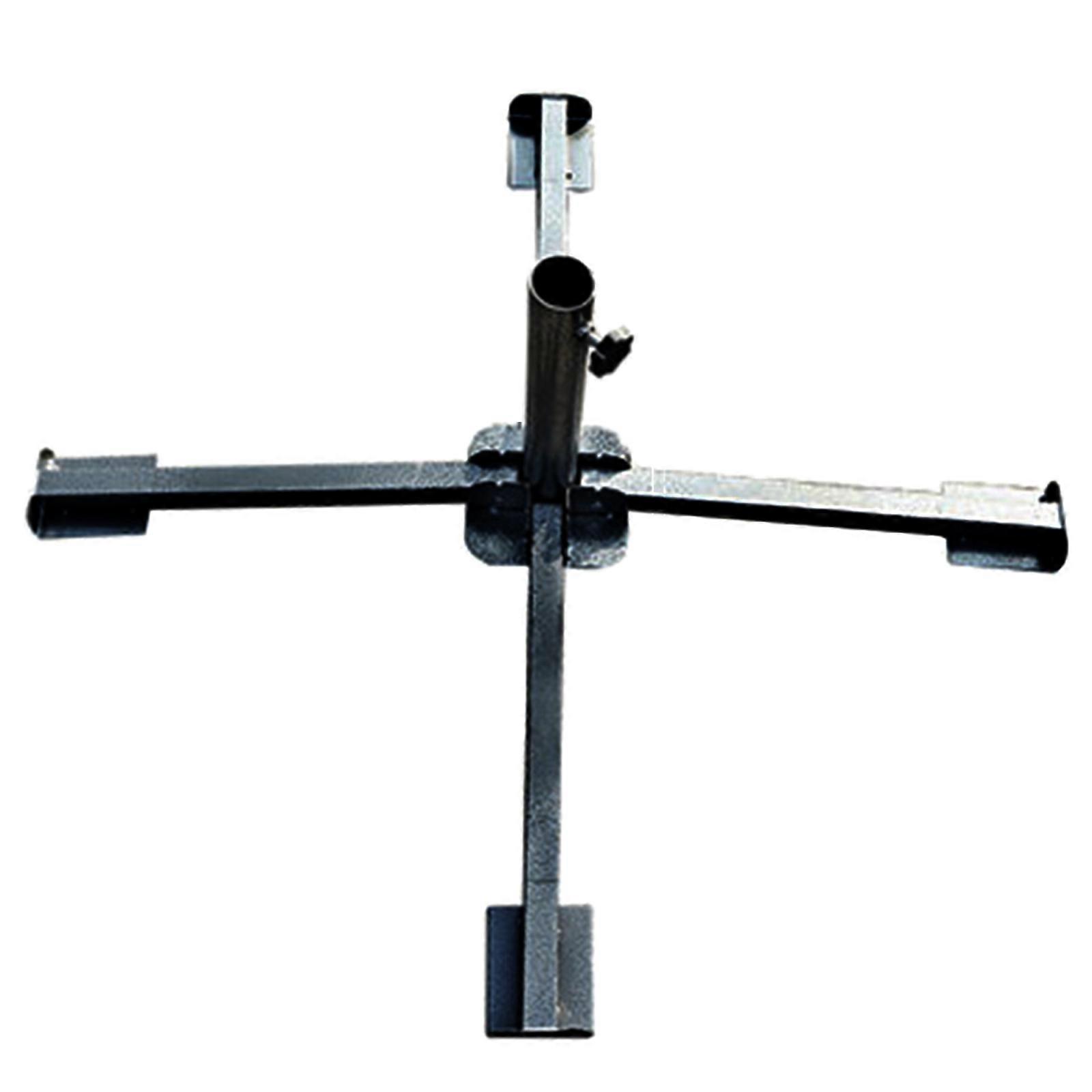 unbrand pour Croix Parasol Extérieur Base Parasol Ancre Métal Réglable Pliable pour 32 à 38 cm Diamè