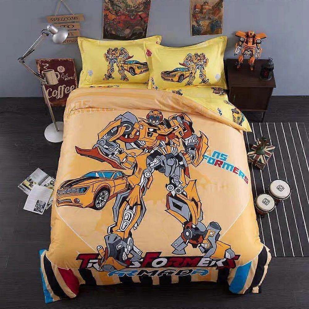 v3565 Lakan Transformers Bumblebee Transform påslakanset Sängkläder lakan IU3565