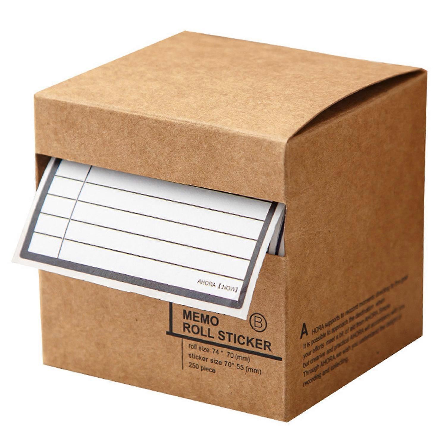 100/250 Sheets/Roll Sticky Note Peelable Pulling Type Self-adhesive No Bleed Ink-proof Paper Mini