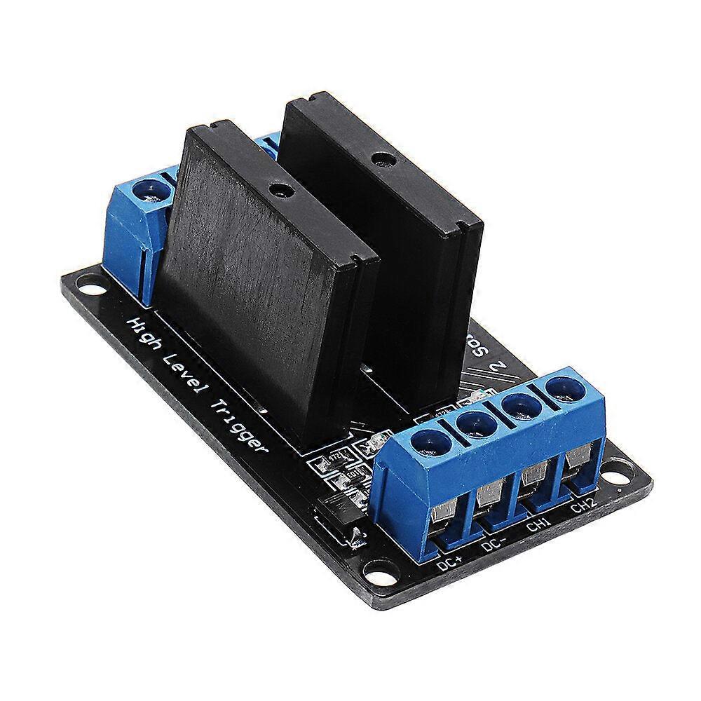 2 Channel Dc 12v Relay Module Solid State High And Low Level Trigger 240v2a
