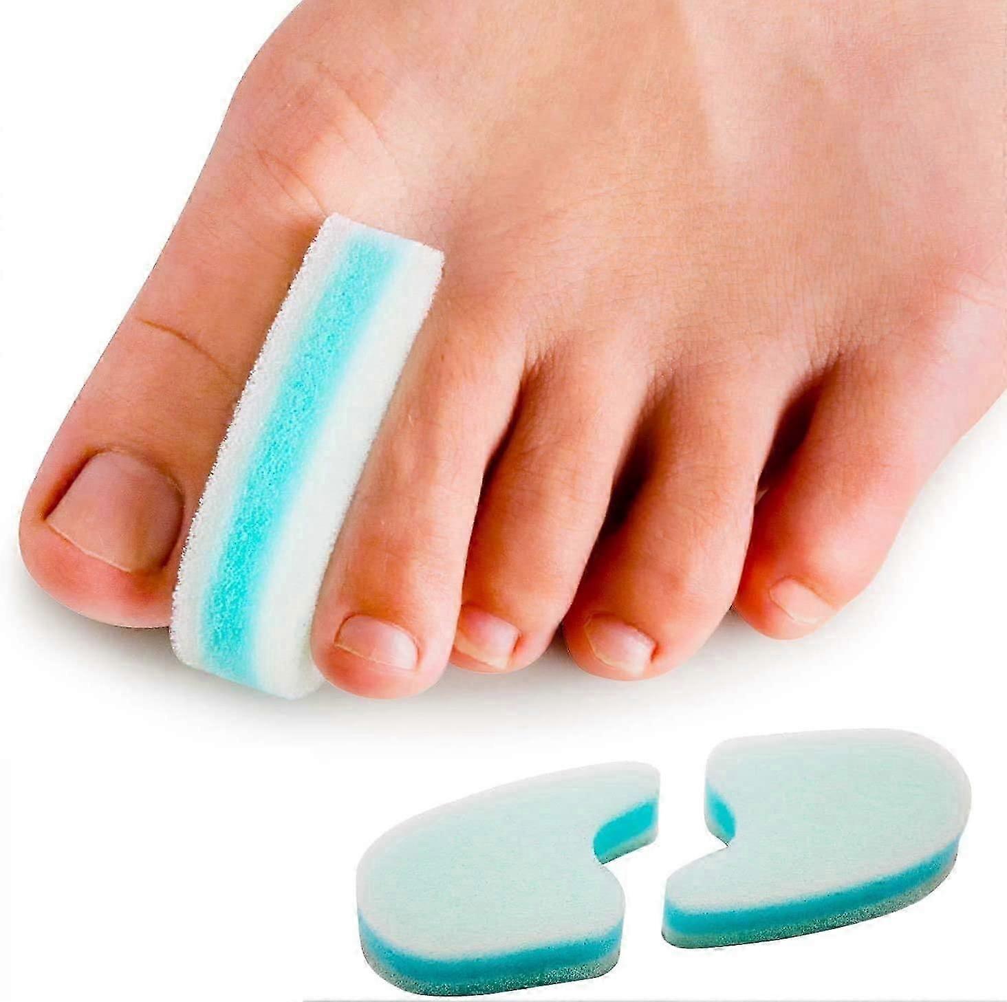 Toe spacer, 8-piece toe separator for toe alignment and overlapping toes and hammertoe pain relief