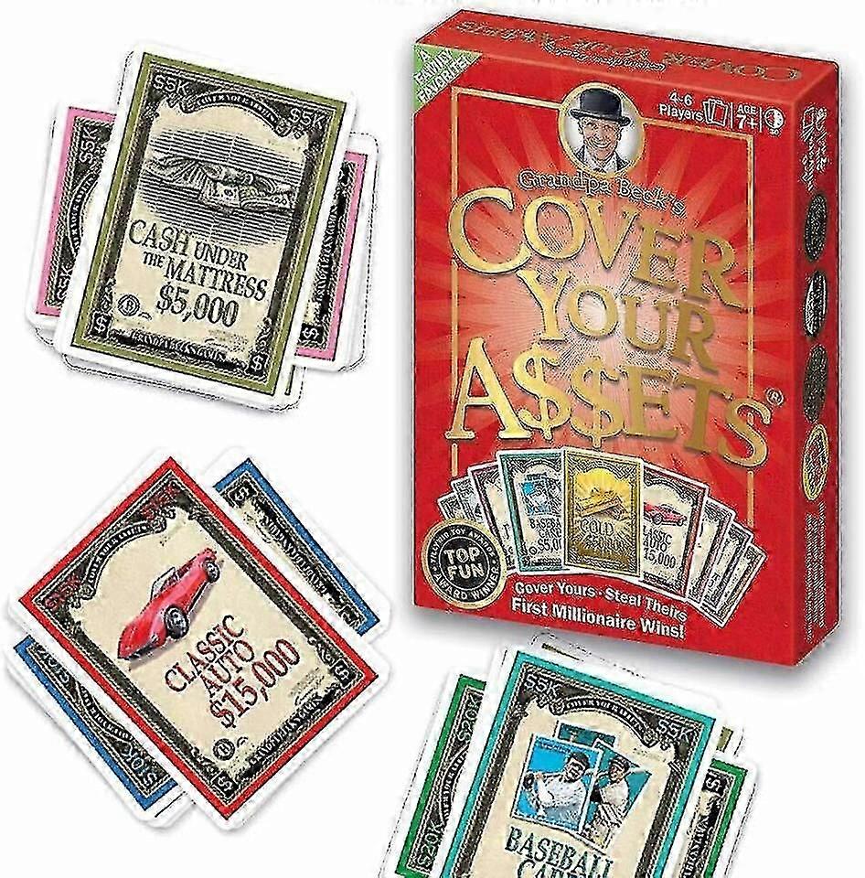 GrAndpa Becks Cover Your Assets Card Game Fun Family-Friendly Set-Collecting Toy