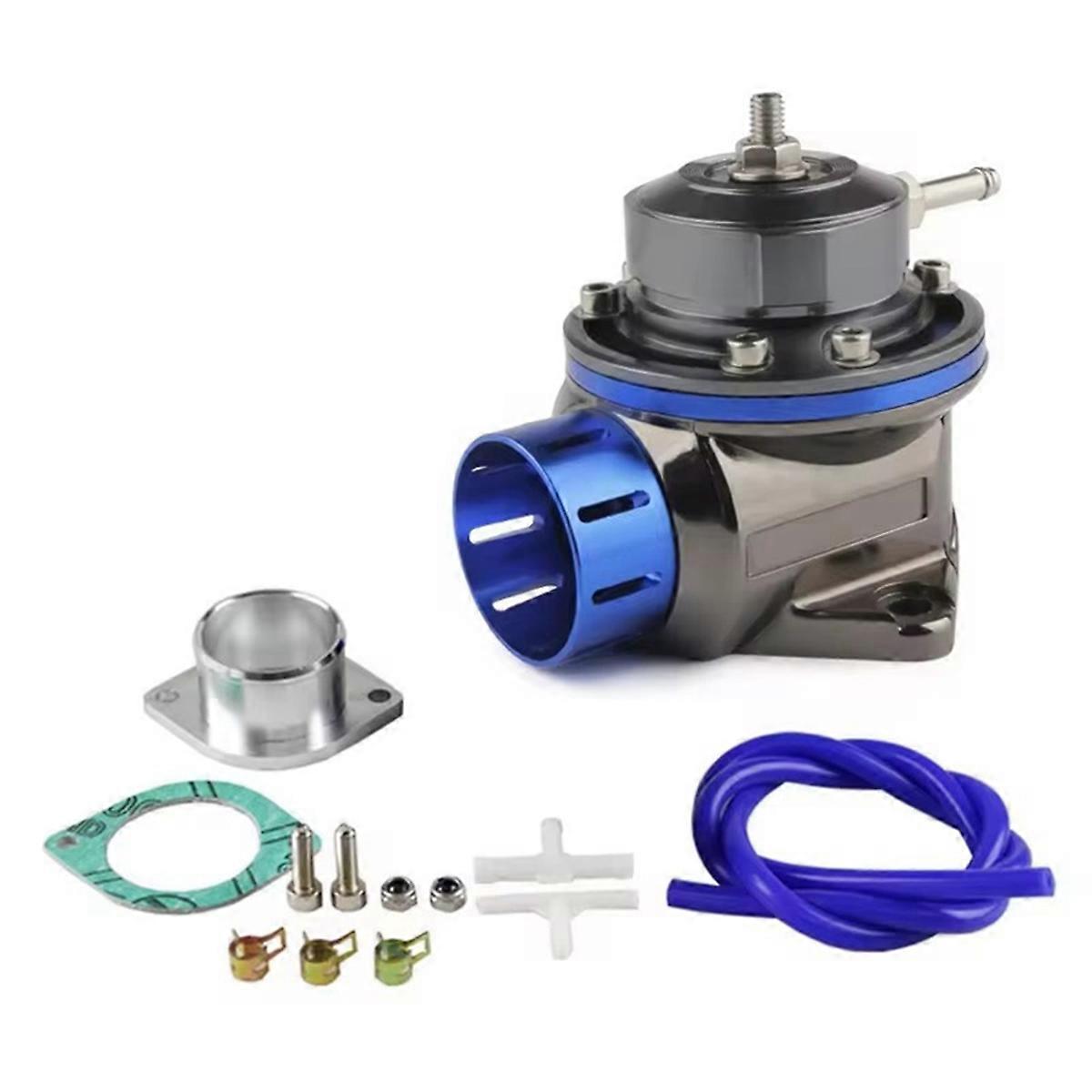 Universal Turbo Relief Valve Kit Style Intercooler Wastegate Exhaust Valve for Car Modification Blue