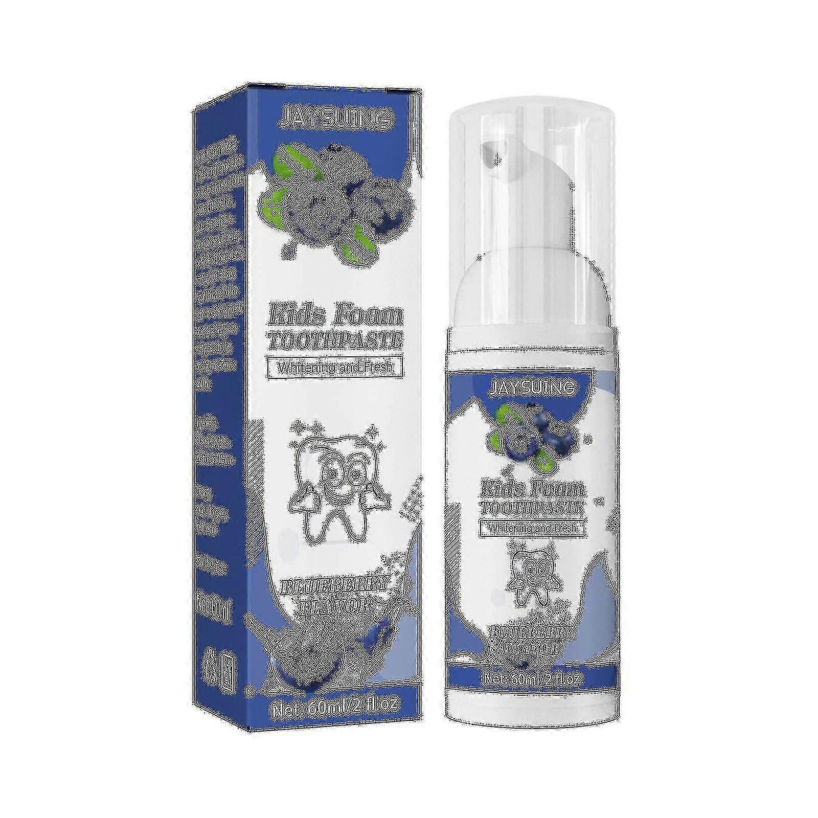Jaysuing Children's Foam Toothpaste Teeth Cleansing Whitening Anti-cavity Fruit Flavored Mousse Toothpaste