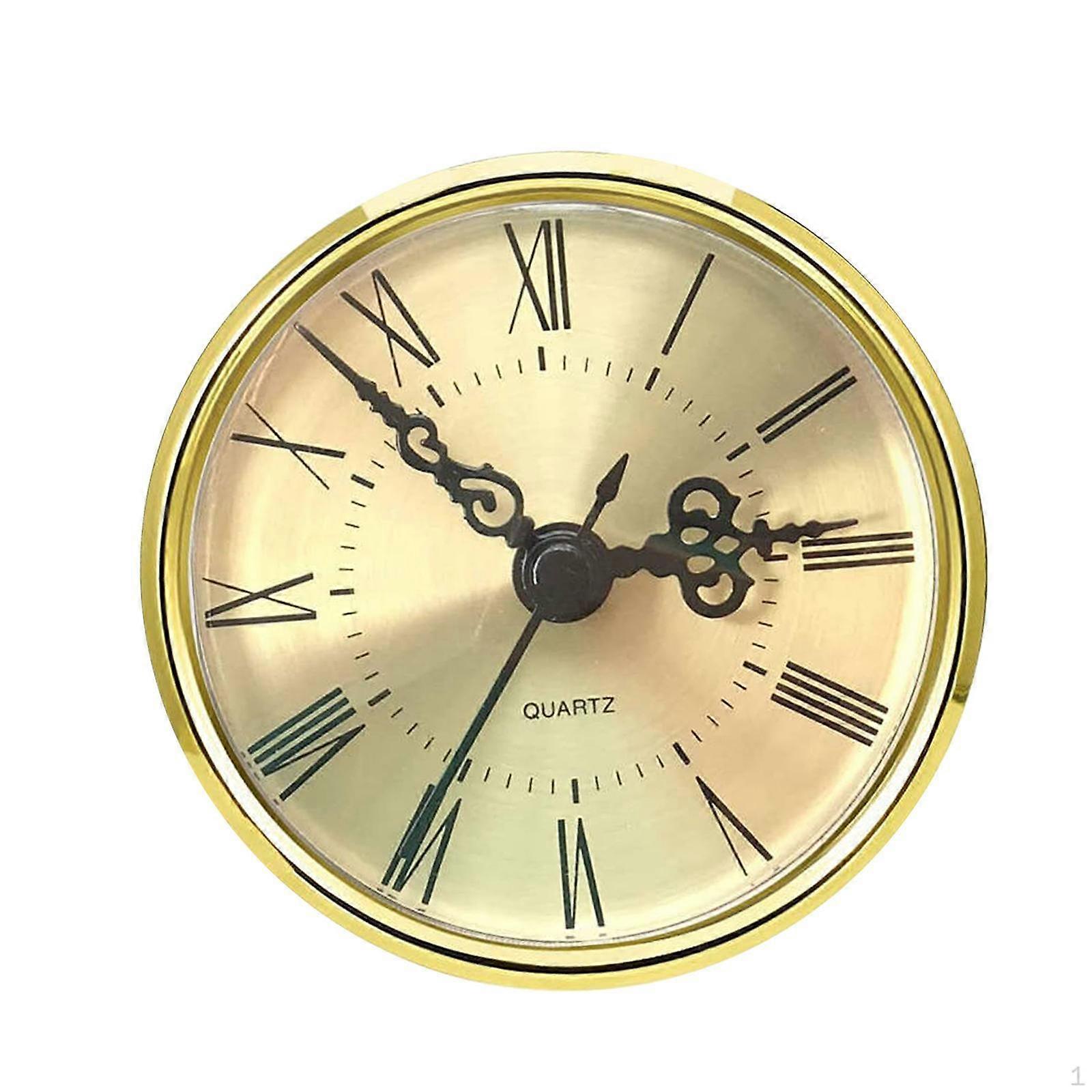 Clock Insert Miniature Fit up Numeral Roman Movement Replacement Classic Head 2.8 inch