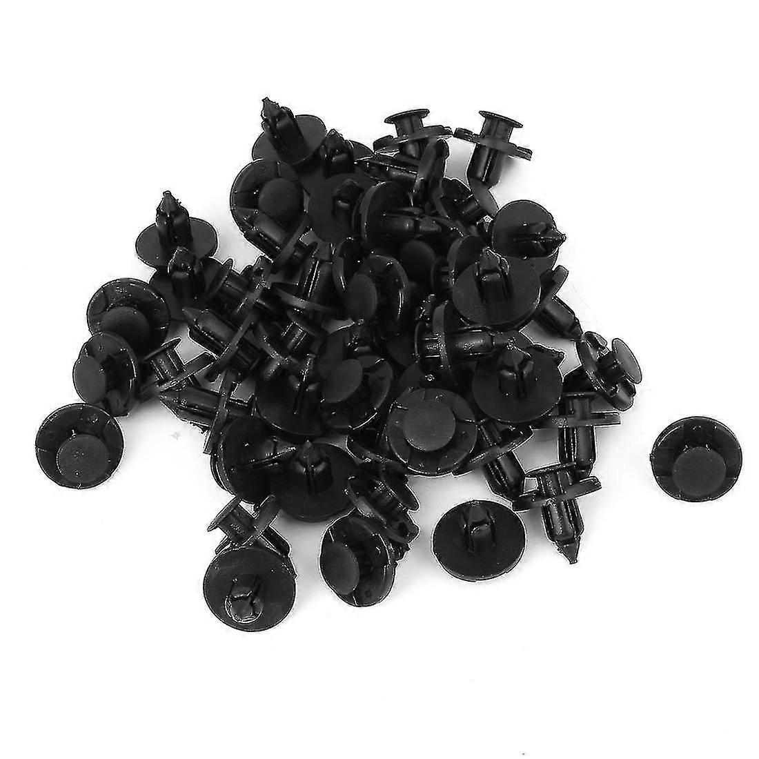 Car Door 8mm Hole Push Plastic Rivets Fastener 50pcs For