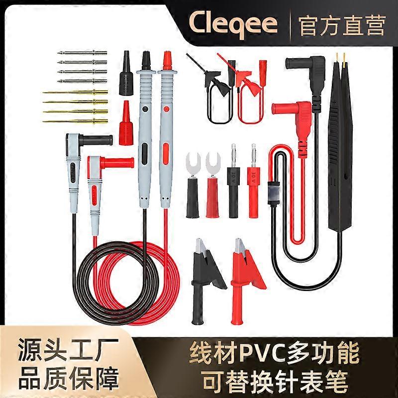 Test Leads Kit Multifunctional Replaceable PVC Multimeter Test Cable for Electronic Repair
