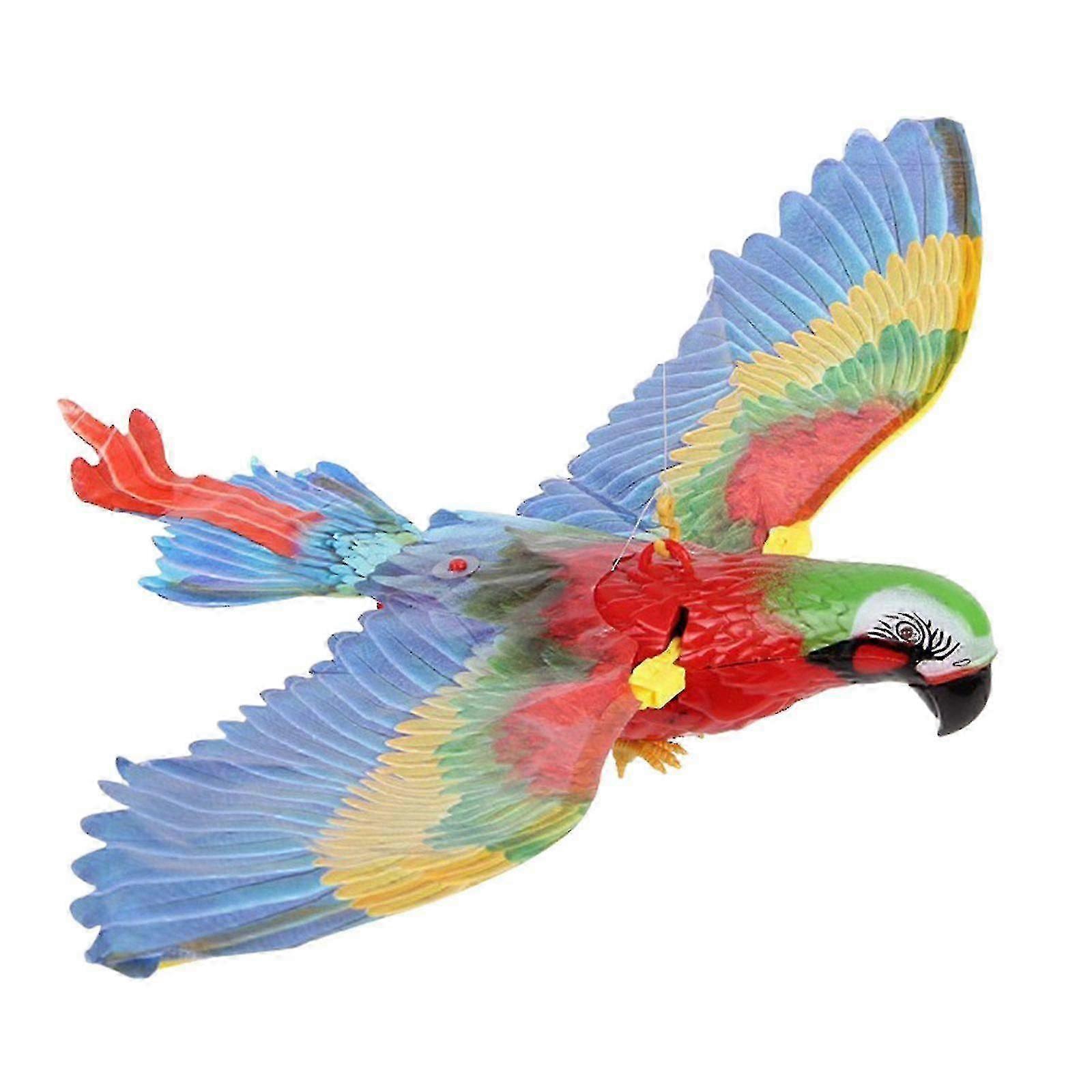 For Cat Bird Toy Colorful Flying Electric Parrot Kitten Teaser Wand Interactive