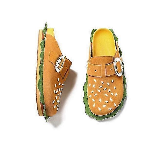 Dame Flate Hamburgertøfler Komfortable Lette Tøfler Utendørs Slides