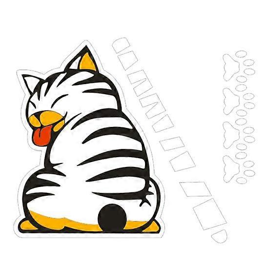 Practical Window Wiper Anti-scratch Lightweight Decal Self-adhesive Glass Rear Window Decoration Decals for Car Styling
