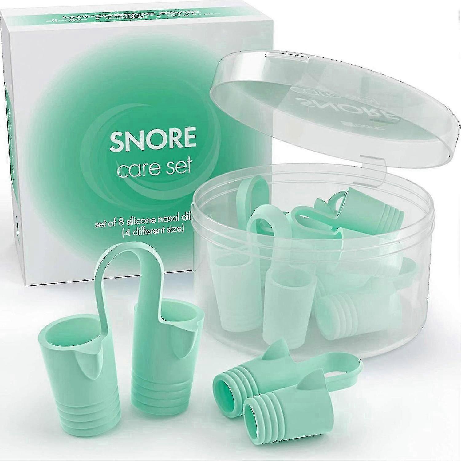 8st Snarkvidgare - Snarkningslösning - Anti snarknäsventiler - Effektiv snarkpropp - A