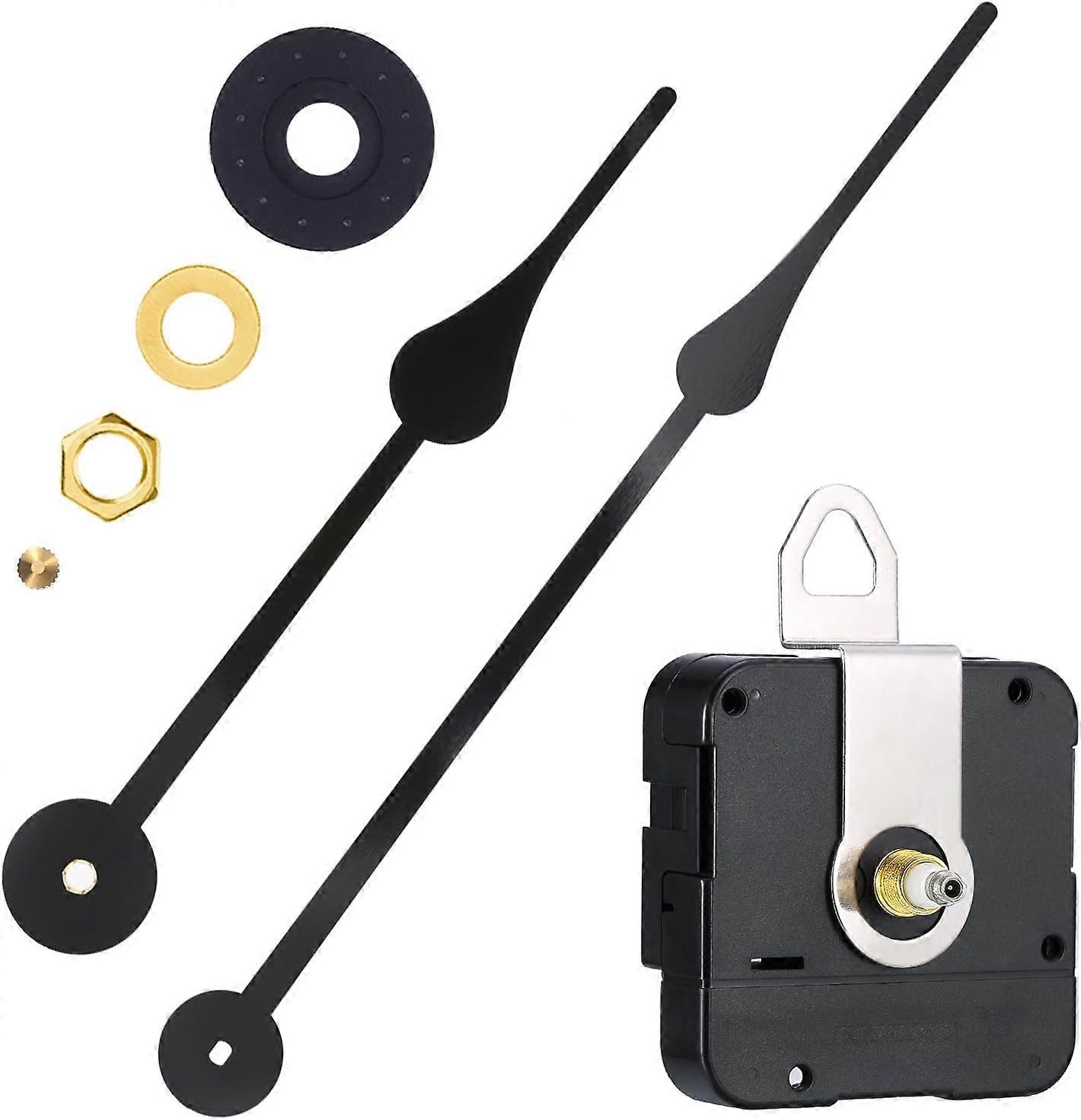 High Torque Clock Movement Replacement Mechanism with Clock Hands Fits Dials Up to 56 cm/22 Inch in Diameter