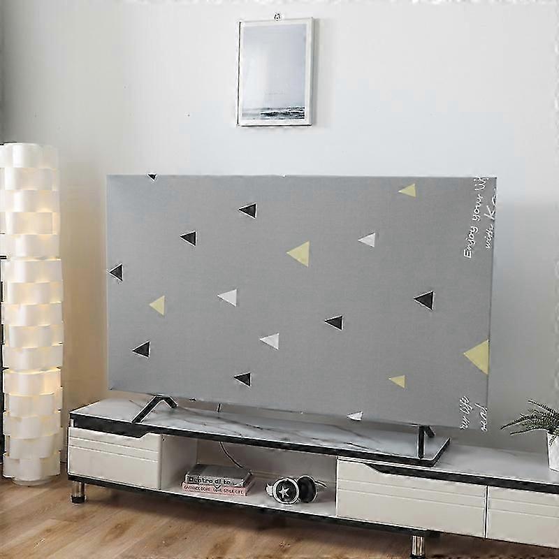 For 56 - 65 Inch Display Monitor Elastic Dust Cover TV Screen Protector Sleeve Size M - Coffee