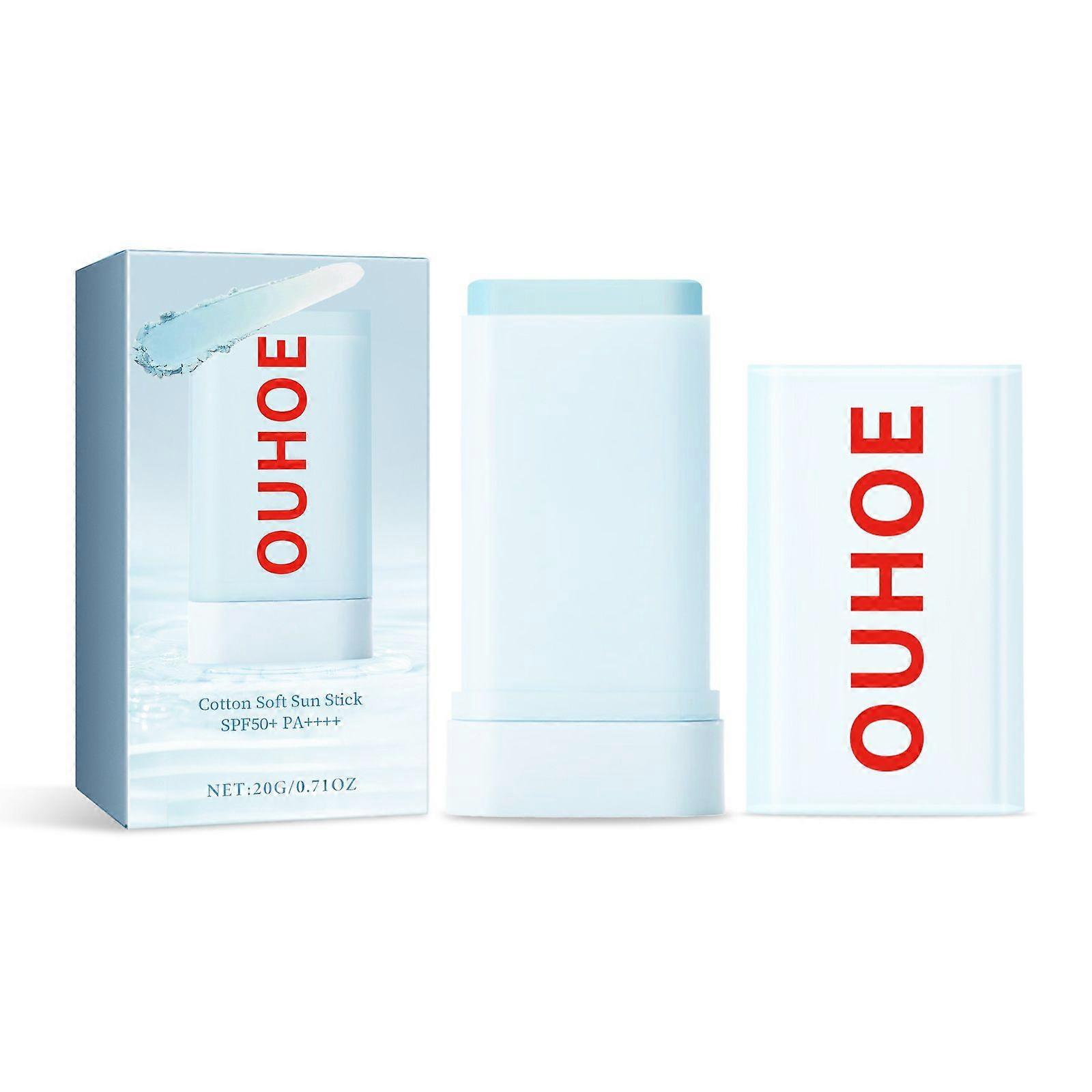 Ouhoe Cotton Soft Protective Stick Summer Outdoor Uv Moisturizing Refreshing Not Oily Comfortable Skin Feeling