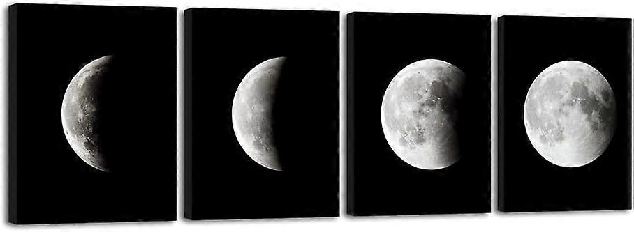 Farmhouse Zen Rustic Moon Art Set