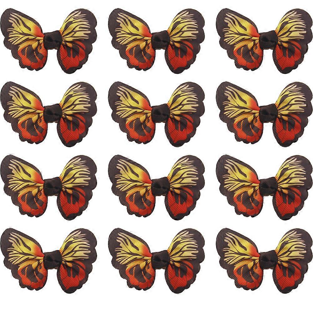 Assorted Color Dog Hair Bows, Butterfly Clips