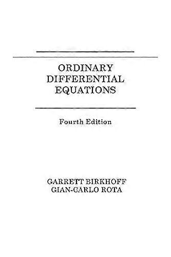 Ordinary Differential Equations