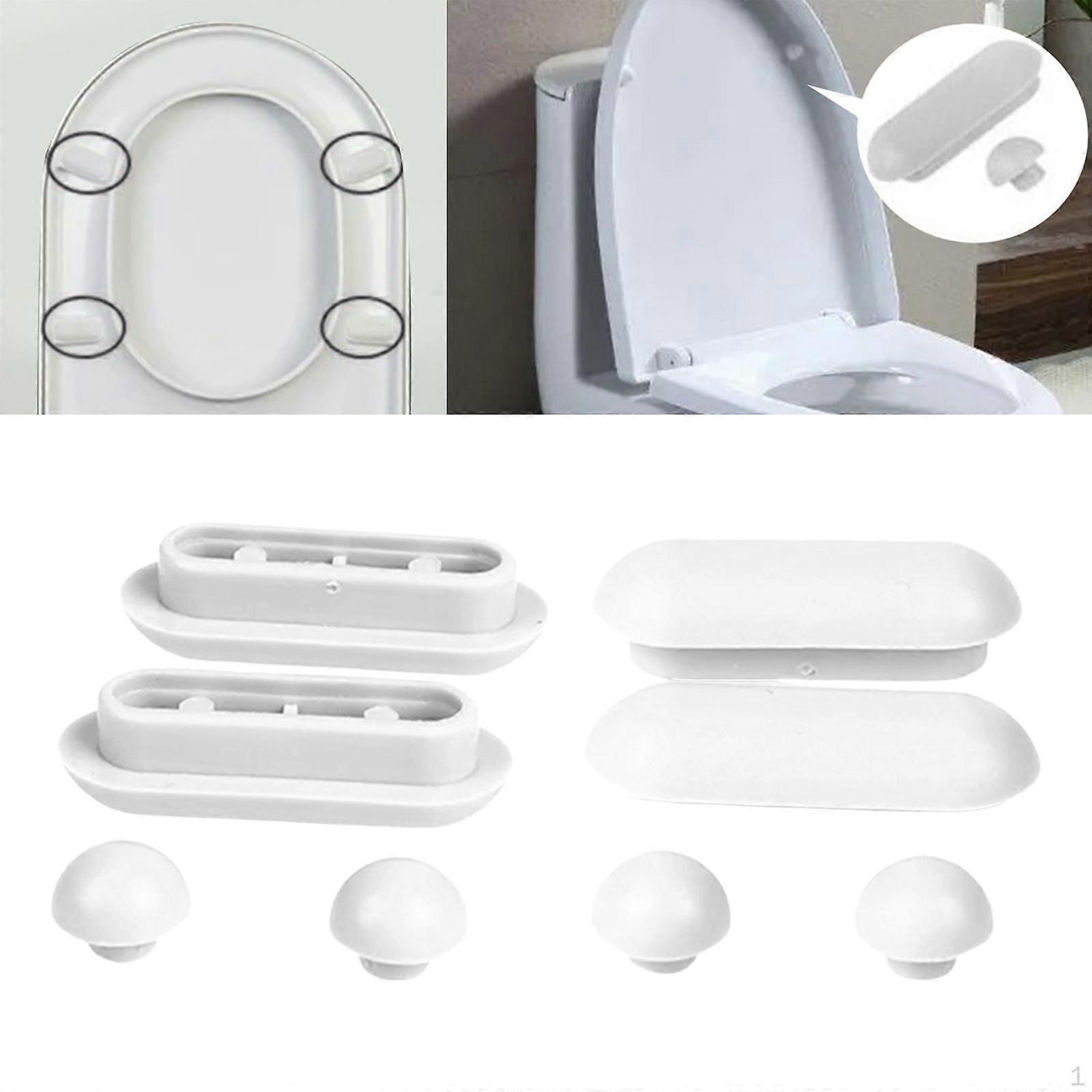 Bidet Toilet Lid Bumpers Attachment Pads Universal Accessories Replacement Kit for Home