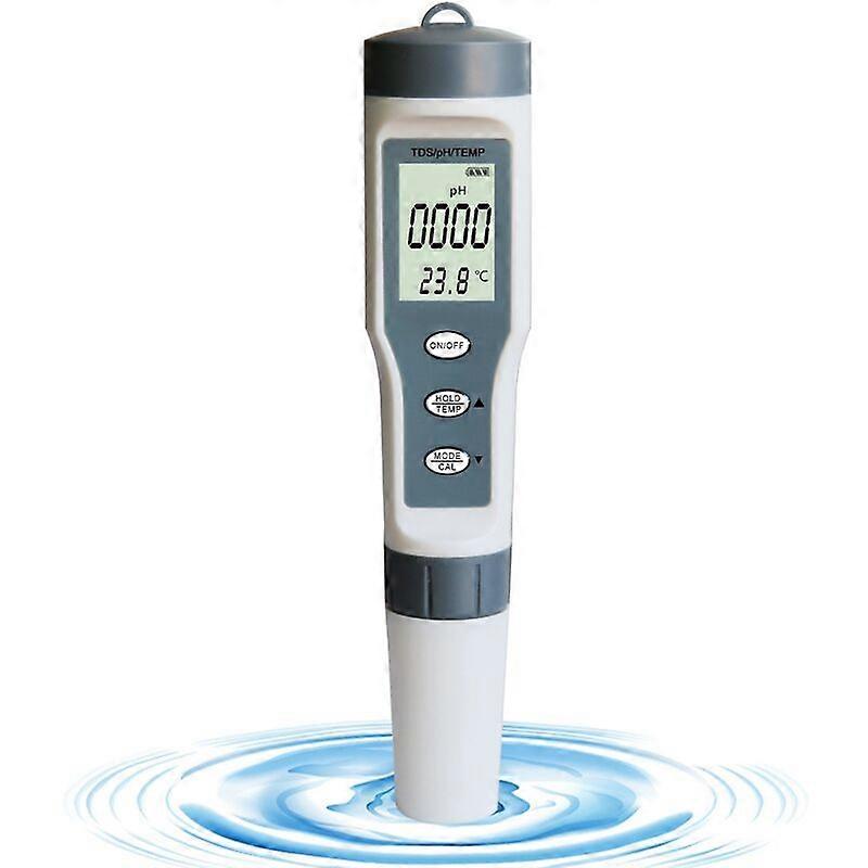 Digital Salinity Tester for Hydroponic Systems, Accurate Measurement with Automatic Calibration, Portable 4-In-1 Design for Pools, Aquariums &