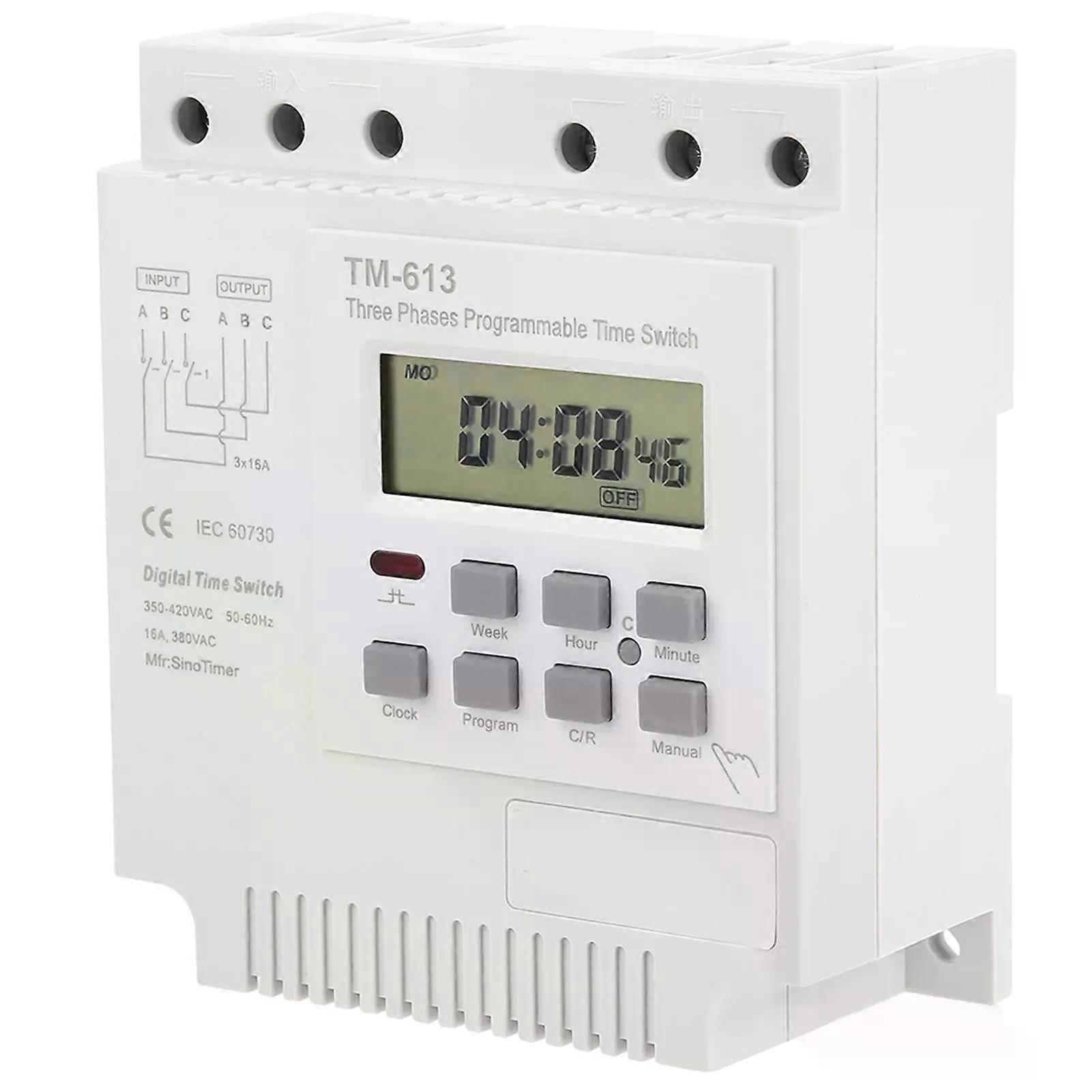 TM-163 Three Phases 380V Smart Digital Weekly Programmable Control Power Timer Switch