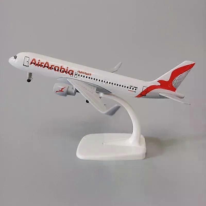 19cmエアアラビア航空エアバス320 A320エアウェイズ合金金属飛行機モデルダイキャスト飛行機モデル&ホイール航空機飛行機