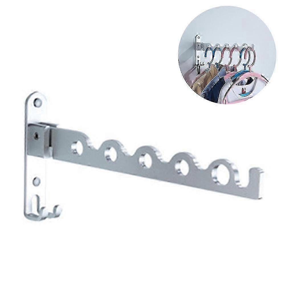 Wall Clothes Airer, Foldable Drying Rack Hook 90 Rotation Coat Hanger