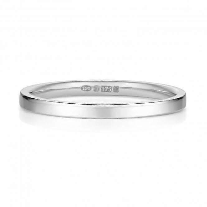结婚戒指 9K 平庭 1.7mm-1.7 结婚戒指 W120WH