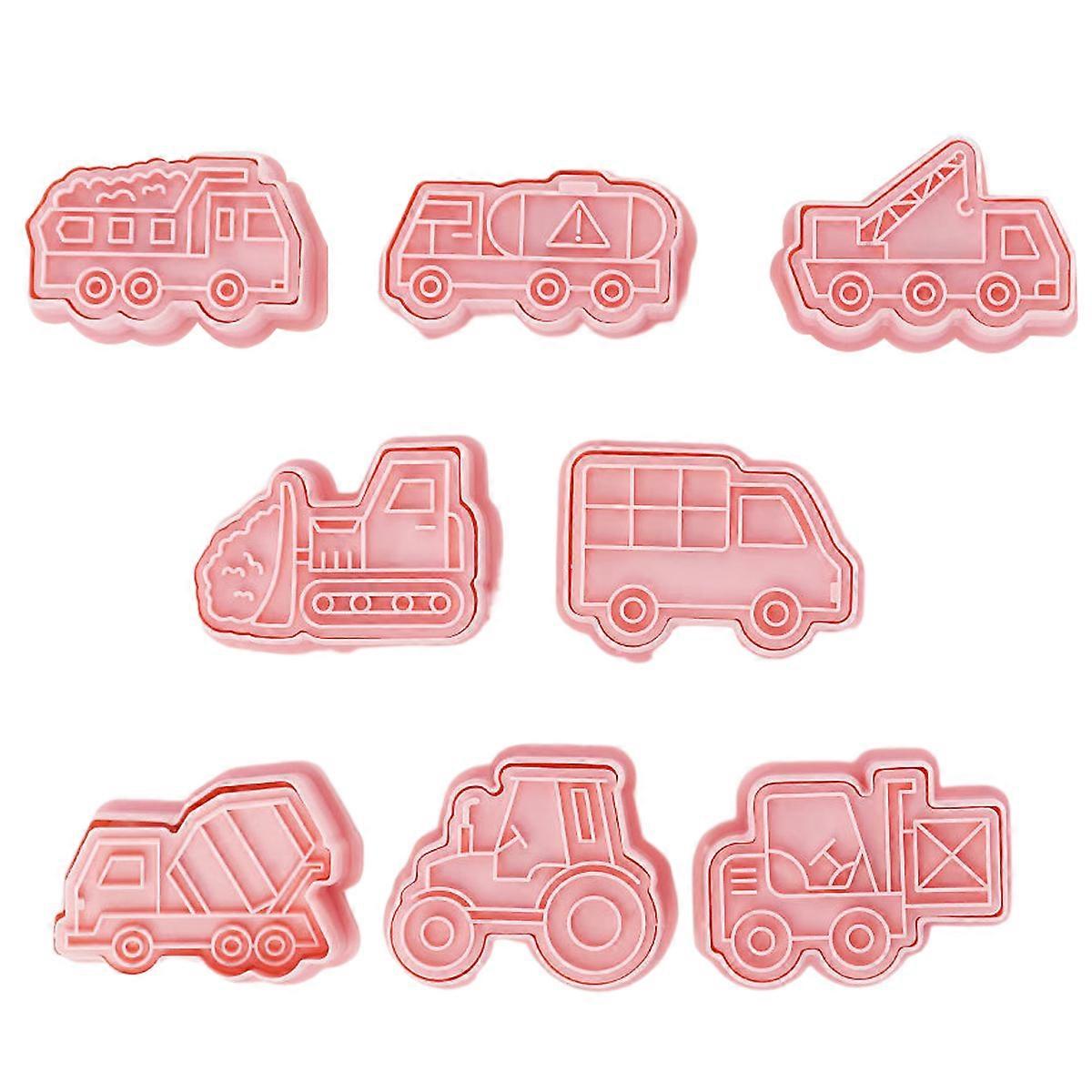 Assorted Designs Food-Grade PP Cookie Cutters Easy Ejector Creative Baking