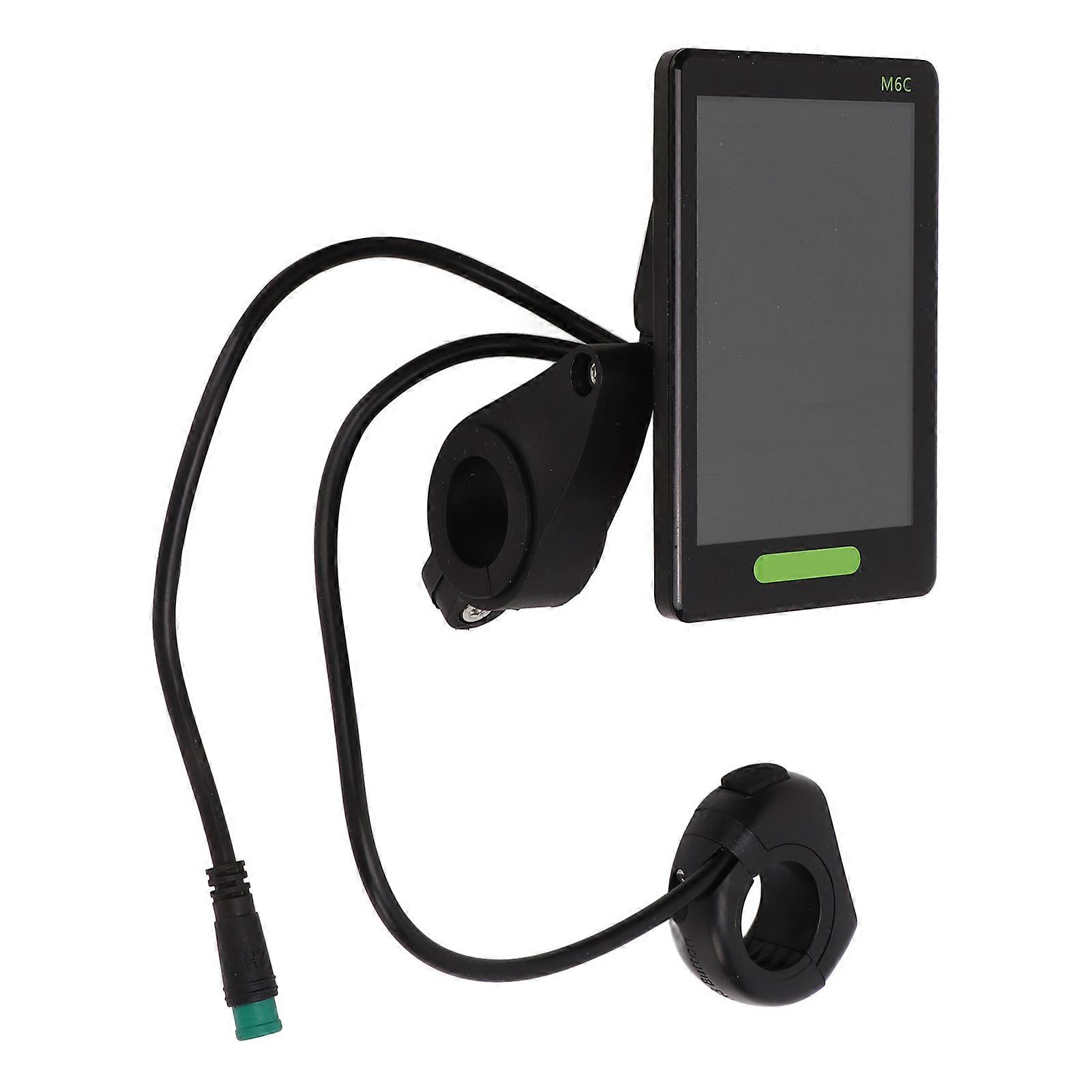 Electric Bicycle M6C LCD Display Meter Large Screen 36V Waterproof