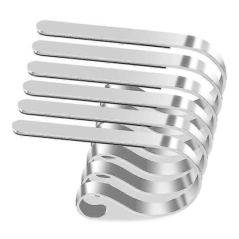 6pcs Christmas stocking holder, non-slip adjustable stocking