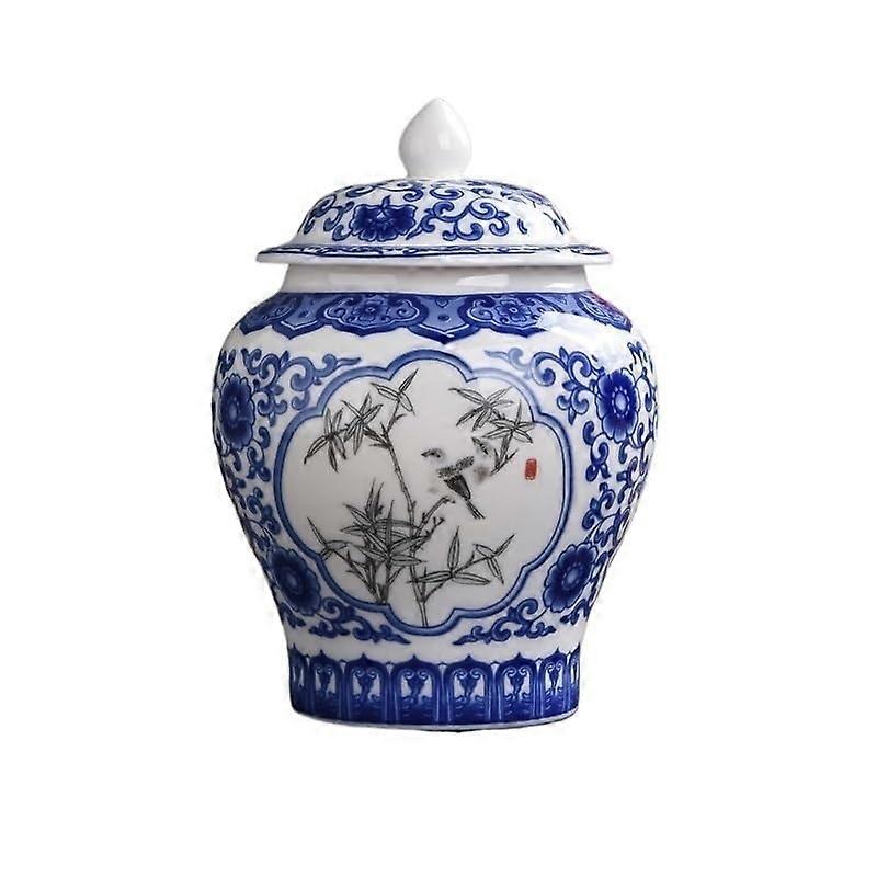 Ceramic Tea Can for Household Living Room Storage