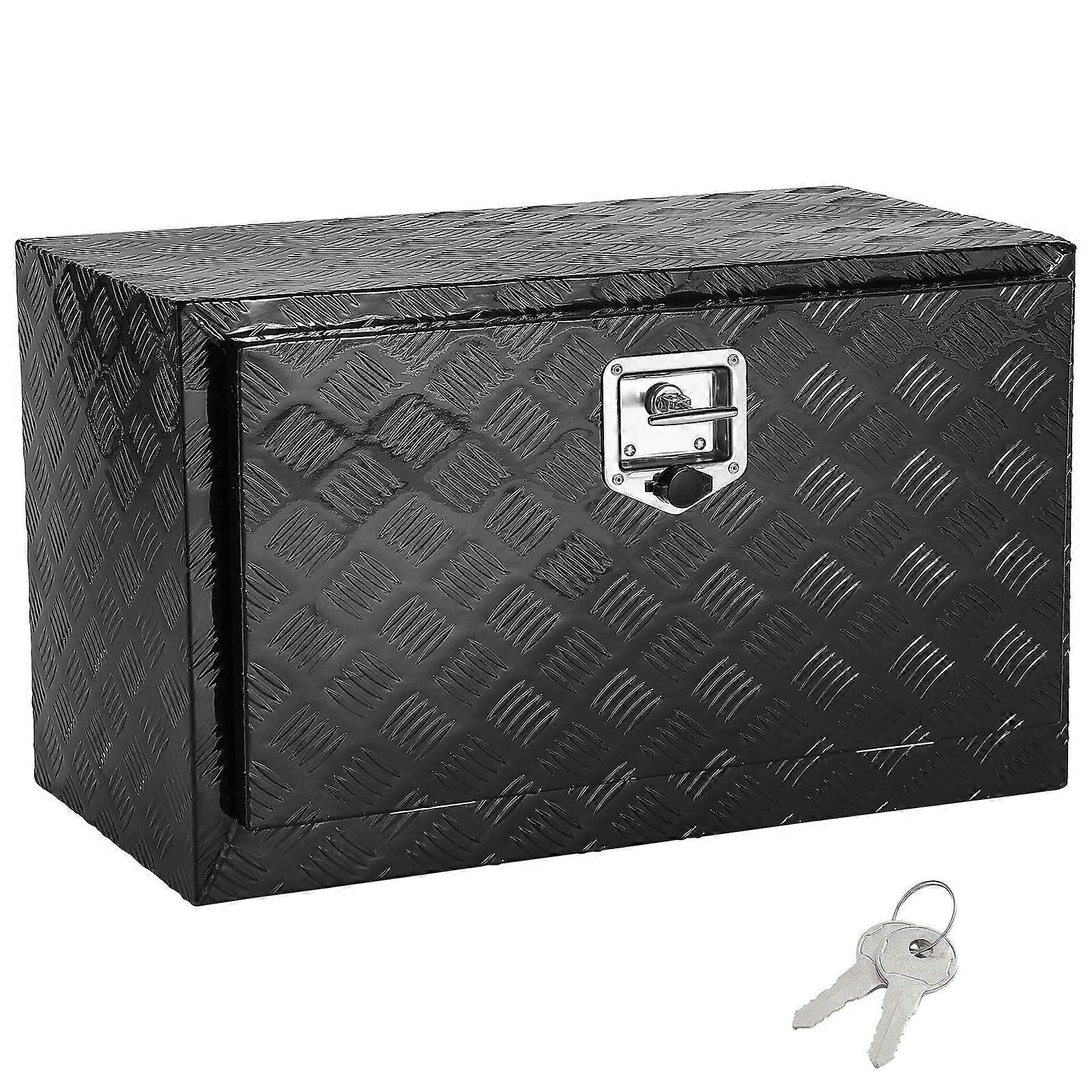 Underbody Truck Box, 30" x 17" x 18" Pickup Storage Box with Lock and Keys, Waterproof Trailer Storage Box with T-Handle Latch