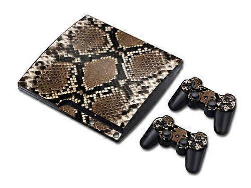 Vinyl Decal Skin/stickers Wrap for Ps3 Slim Play Station 3 Console and 2 Controllers-Snake