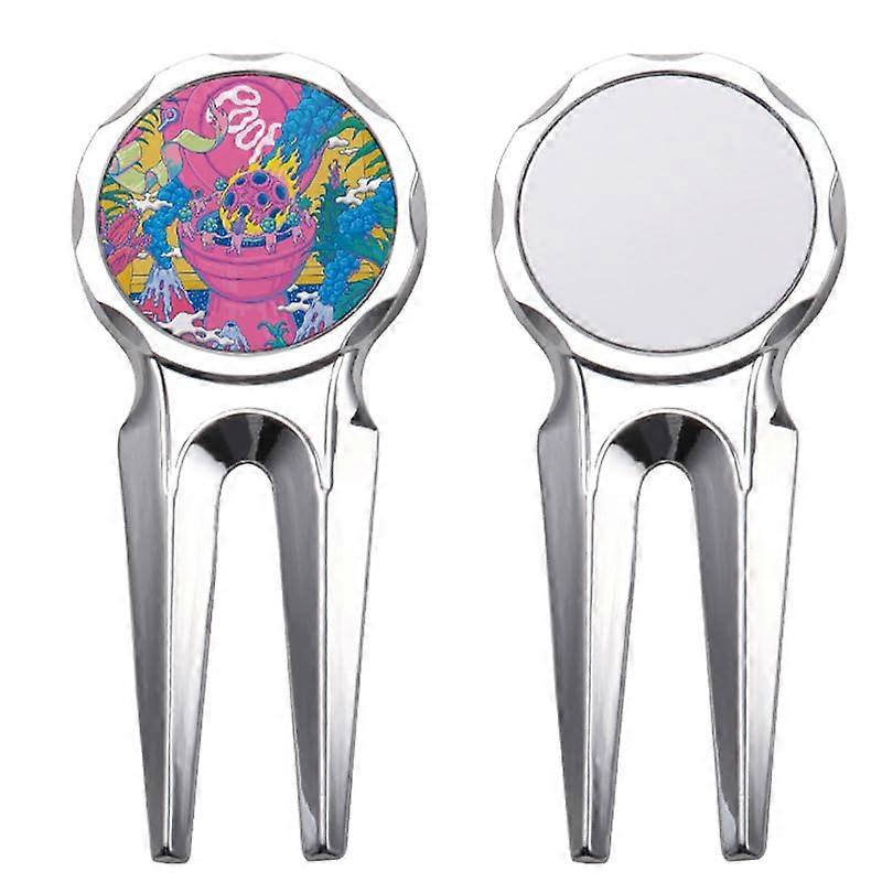 30pieces Sublimation Blank Golf Fork Divot Repair Divot Tool, Tool and Ball Marker, DIY Gift