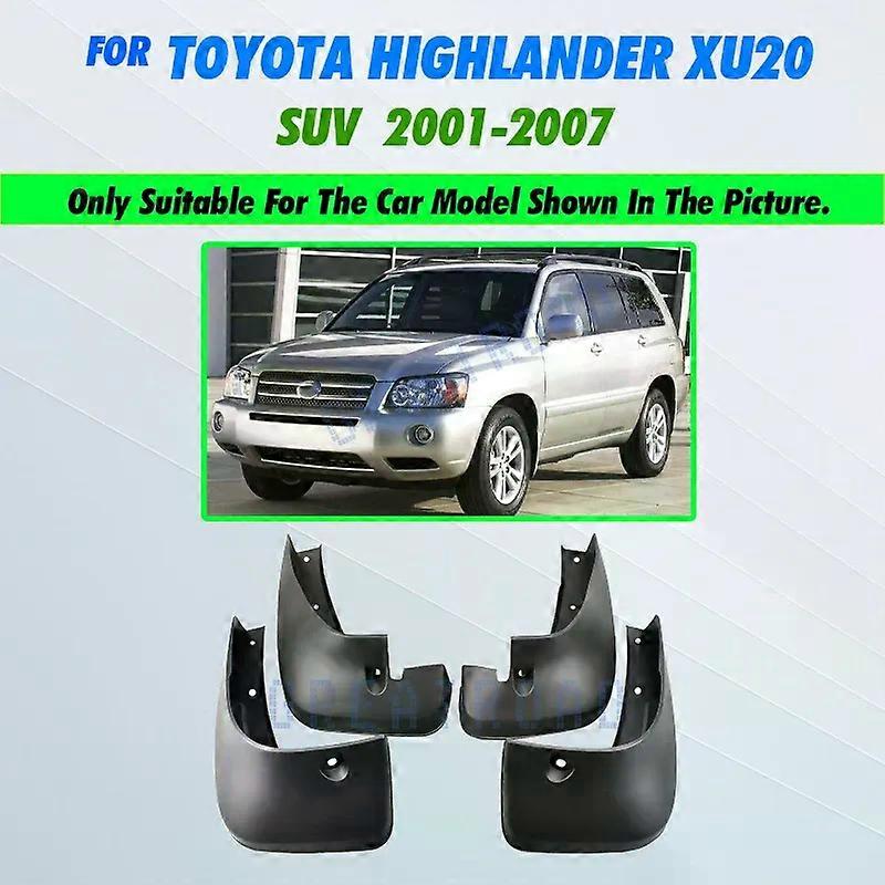 Apply Car Mud Flaps For Toyota Highlander Kluger 2001-2019 Mudflaps Splash Guards Mud Flap Mudguards Fender Front Rear 2002 2003 2004