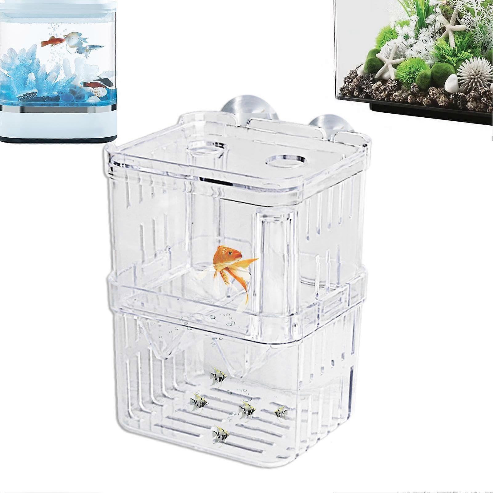 Fish Isolation Box Breeding Box Aquarium Hatchery Incubator Acrylic Tank Divider For Fry Shrimp Betta Guppies