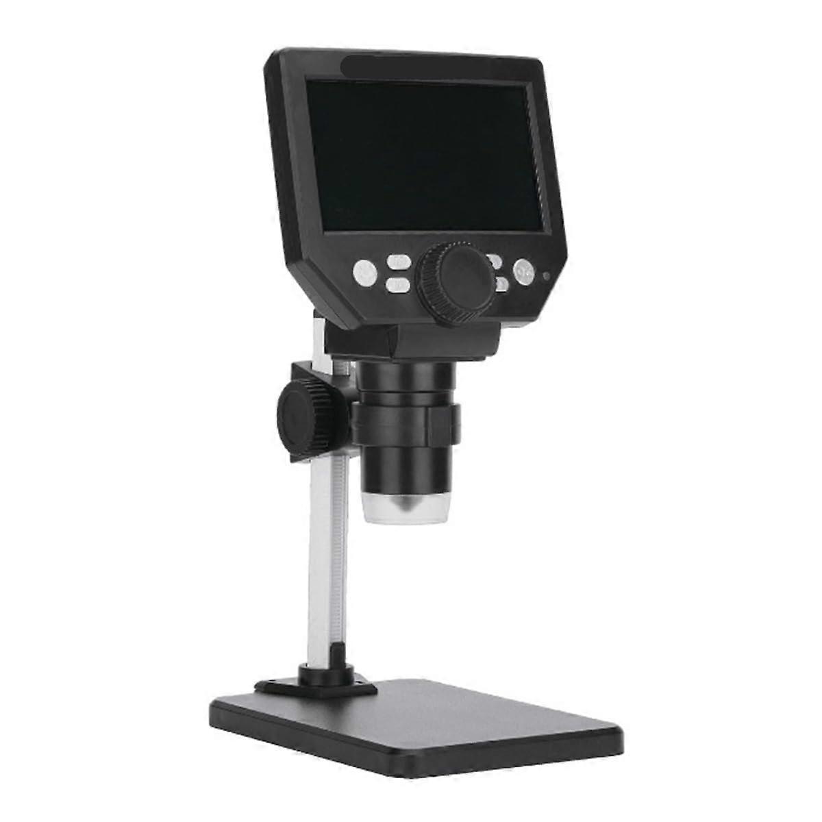 Microscope Accessories Kit - Electronic Microscope 5X-1200X with Digital Camera, 10 LED Light, Aluminum Stand G1000, Microscope Slides
