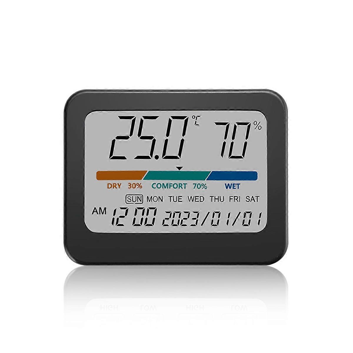 Indoor Thermometer Hygrometer:Room Temperature Gauge Humidity Monitor for Home,Kickstand, Indicator,
