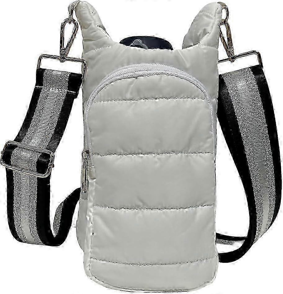 Thermal Water Bottle Carrier Bag with Comfortable Shoulder Strap for Commuting