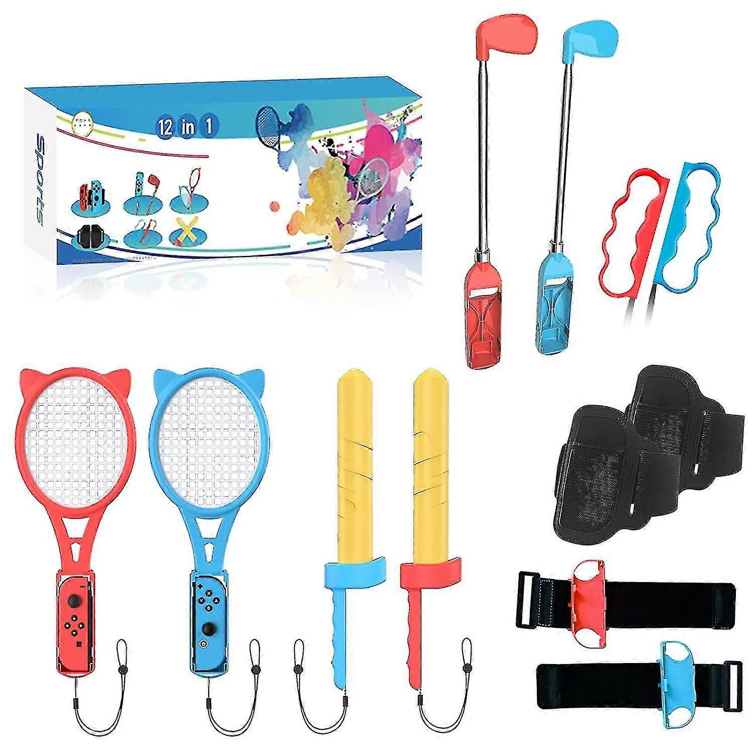 12 in 1 nsスイッチスポーツゲームアクセサリー体性感覚スイッチスポーツゲームセット