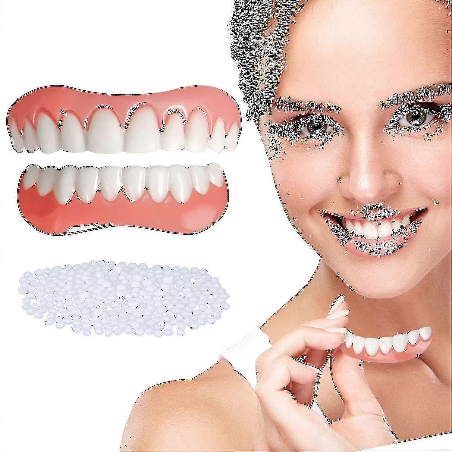 2 Sets Of Dentures, Upper And Lower Dentures, Protect Teeth
