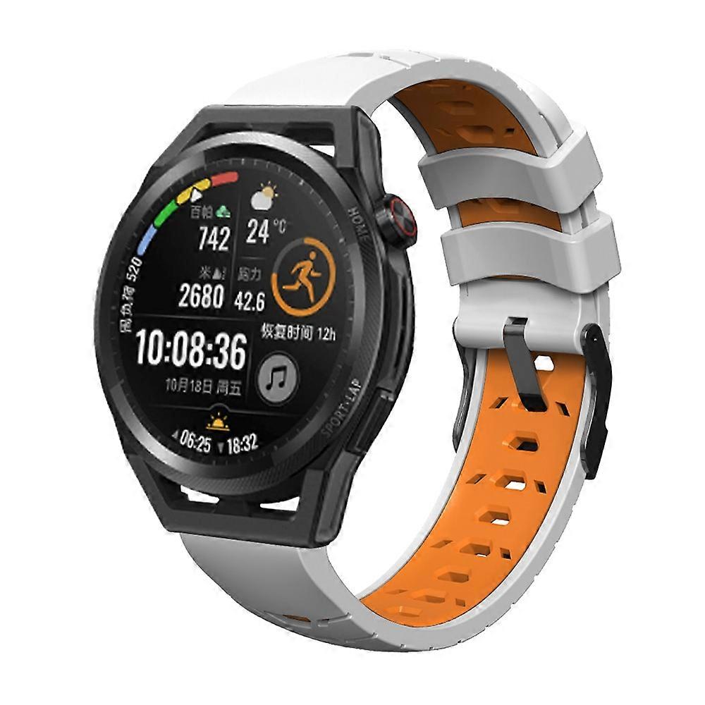 For Samsung Galaxy Watch Active Trapezoidal Three-row Hole Silicone Watch Band