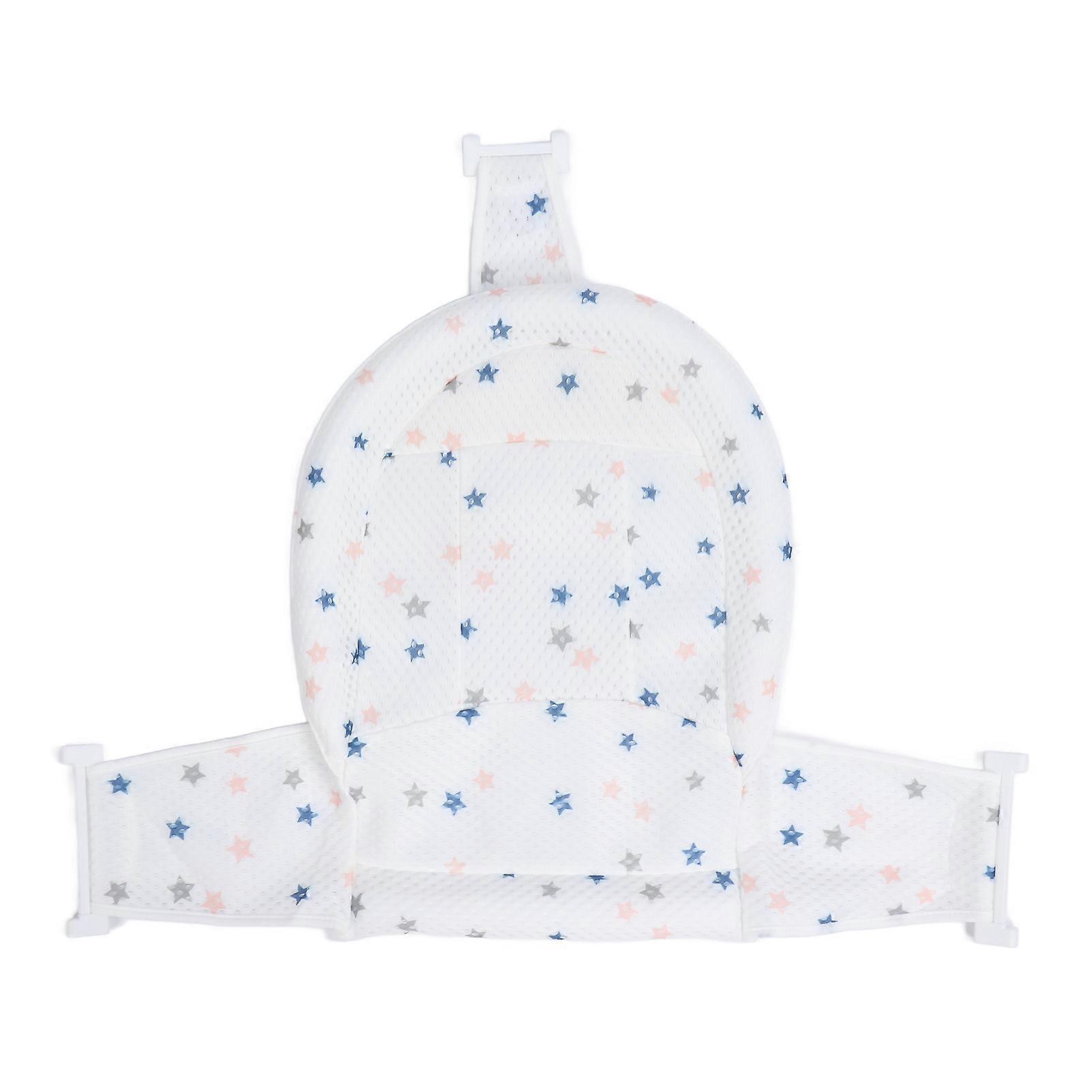 Baby Bathtub Support Seating Shower Mesh Mat Thicken Soft Bath Support Net for Infant Newborn White