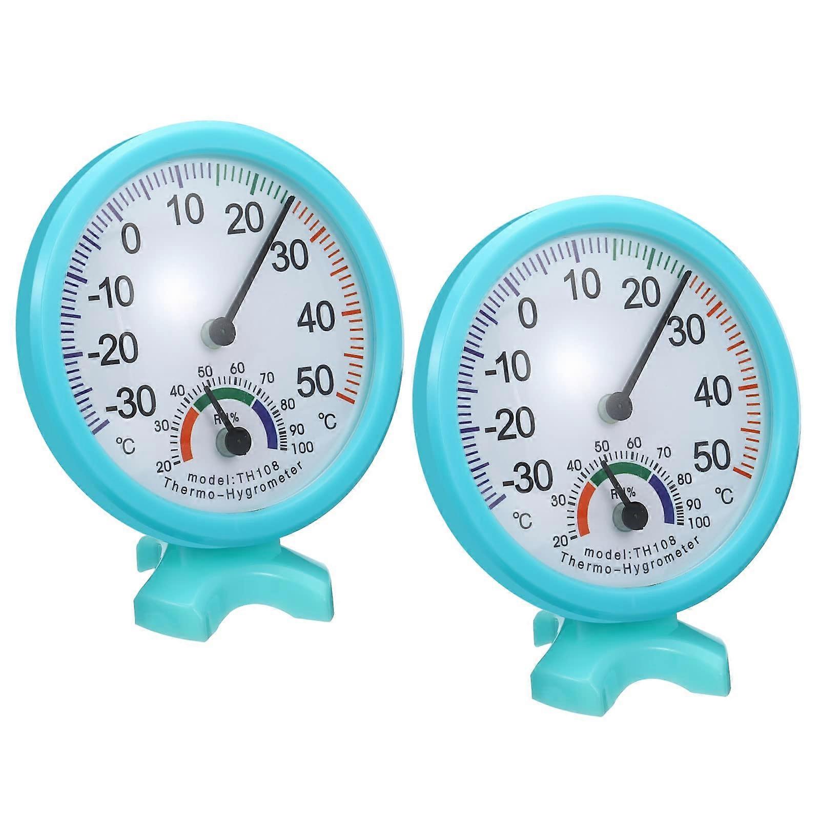 75mm Indoor Thermometer Hygrometer, 2 Pack Mini Automatic Sensing Temperature Humidity Monitor