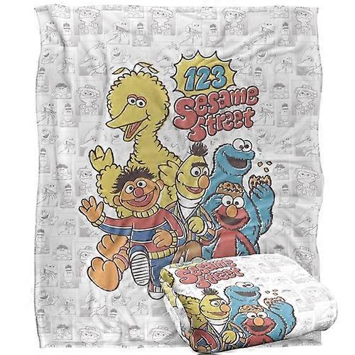 Sesame Street 123 Group Shot Blanket