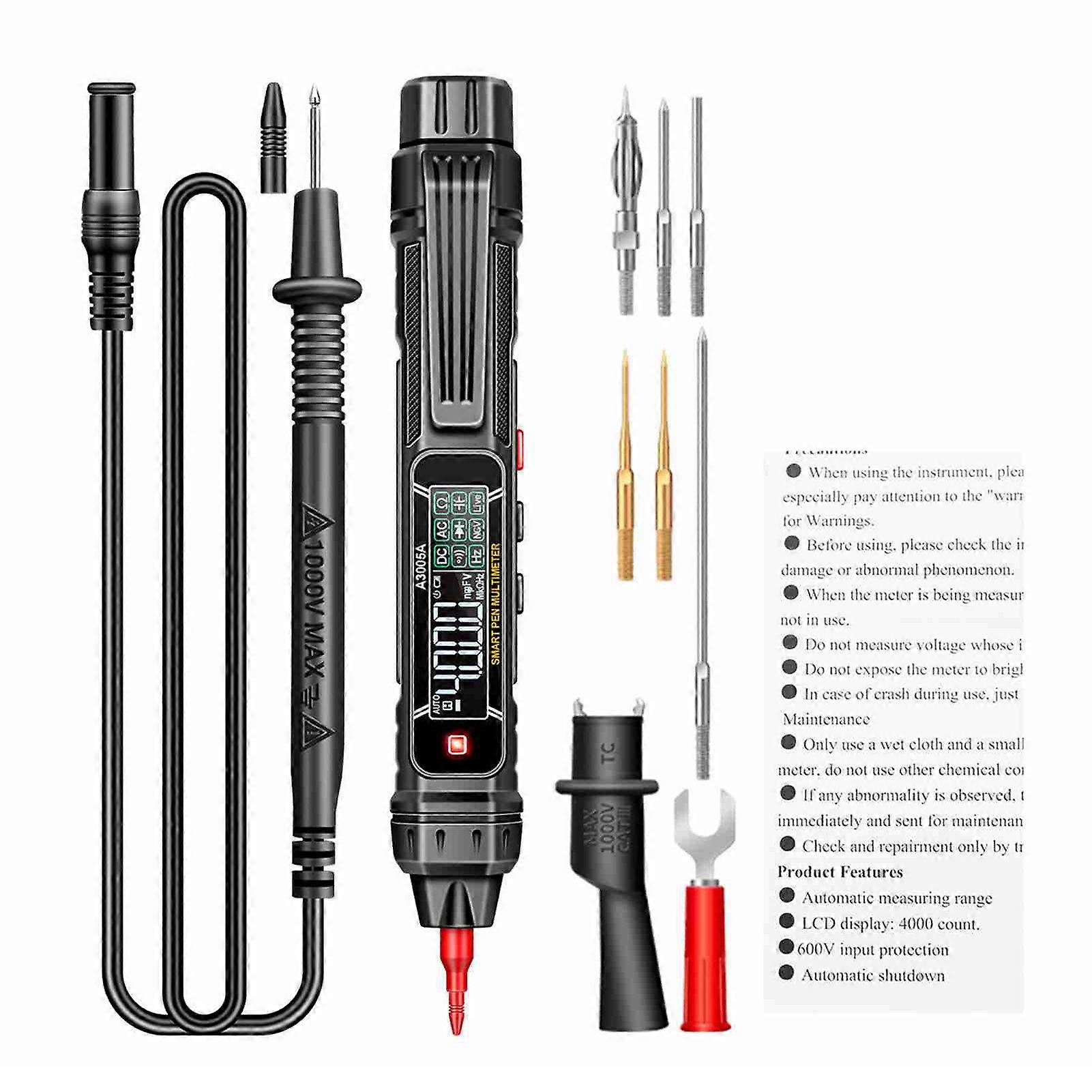 Pen Type Portable Automatic Shutdown Intelligent High Accuracy Digital Electrician Multimeter