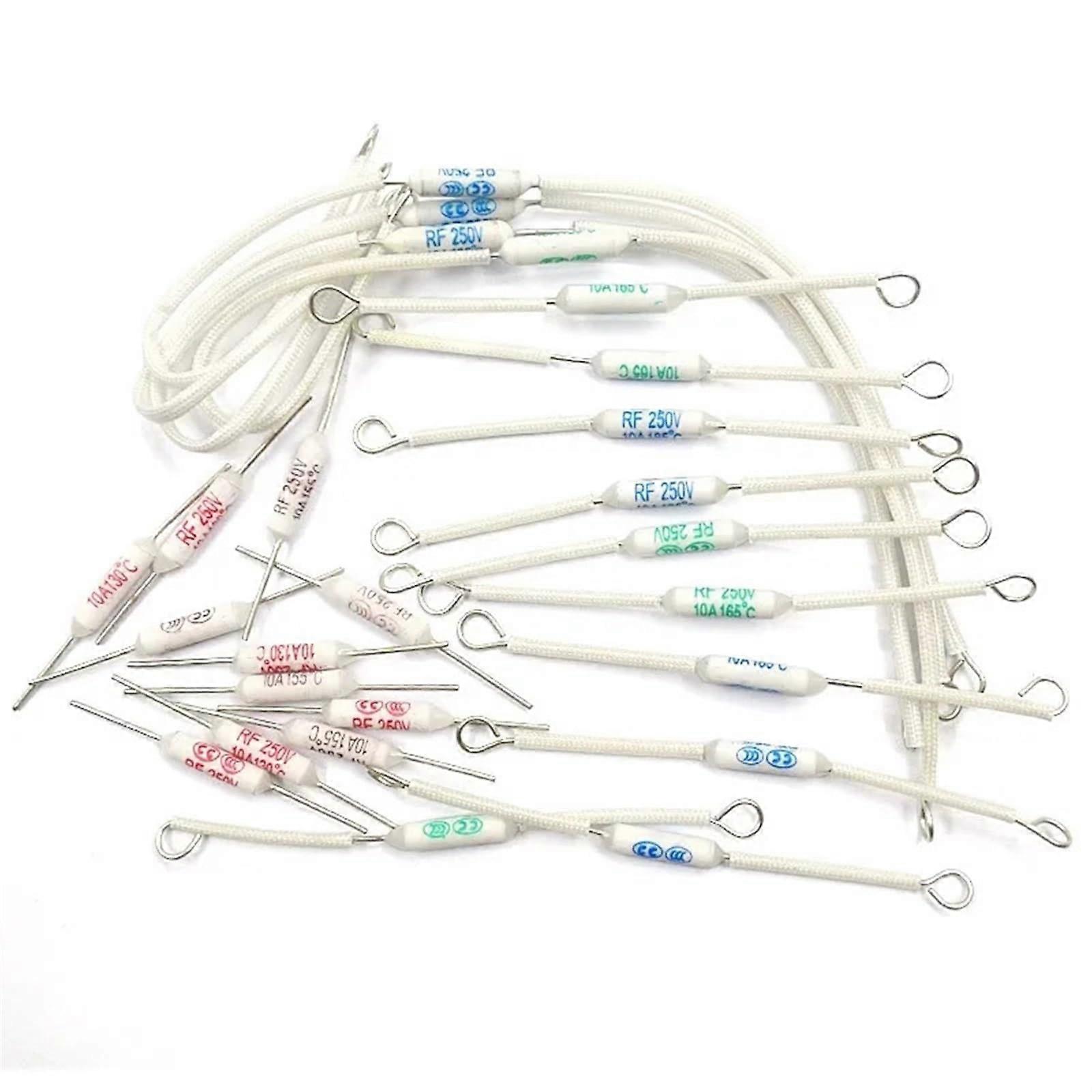 5PCS RF Temperature Switch 10A/130C/155C/165C/185C 15A/20A/185C 20A/216C/240C Rice Cooker Ceramic Thermal Fuse Cutoff (Color : RF20A240C)