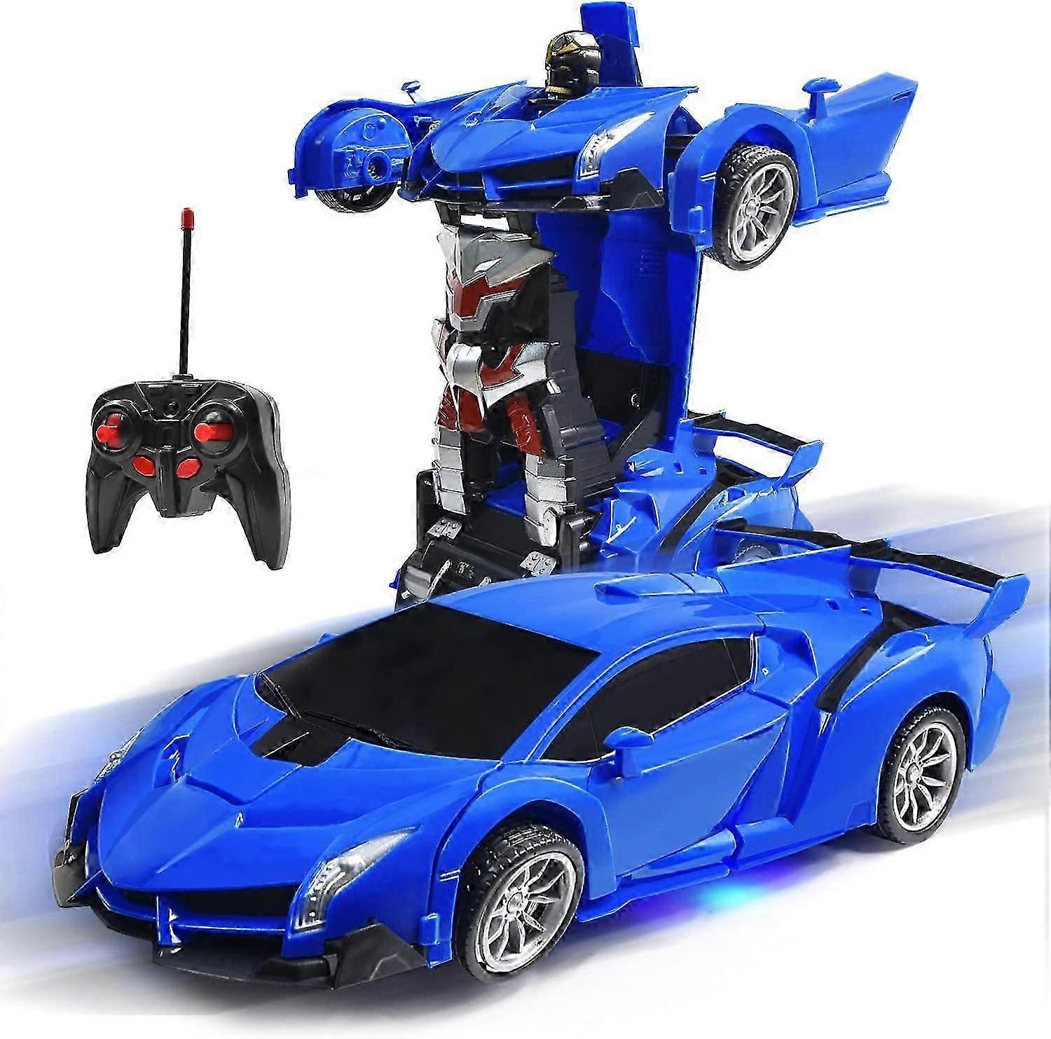 KATEA RC Car Robot for Kids 2.4GHz Transforming Robot Remote Control Car with One-Button Deformation & Realistic Engine Sounds and 360Speed Drifting 1