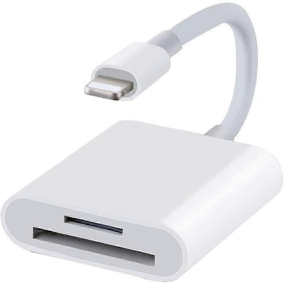 Apple Lightning to SD TF Card Reader Dual Slot für iPhone/iPad 2 in 1 Speicherkartenadapter Micro SD TF Wildkamera SD Card Reader Plug and Play