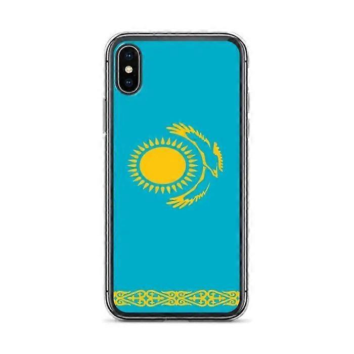 Phone case - PIXELFORMA - iPhone XS - Kazakhstan Flag - Transparent plastic - Vertical